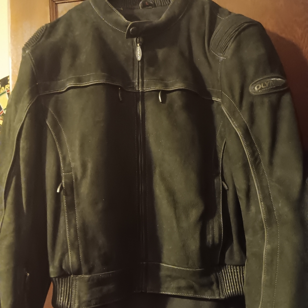 Olympia Motorsports Outlander Leather Motorcycle Jacket with Armor
